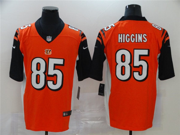 Men's Cincinnati Bengals #85 Tee Higgins Nike Orange Vapor Untouchable Limited Player Stitched Jersey