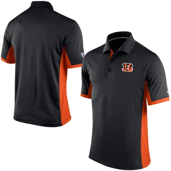 Men's Cincinnati Bengals Nike Black Team Issue Performance Polo