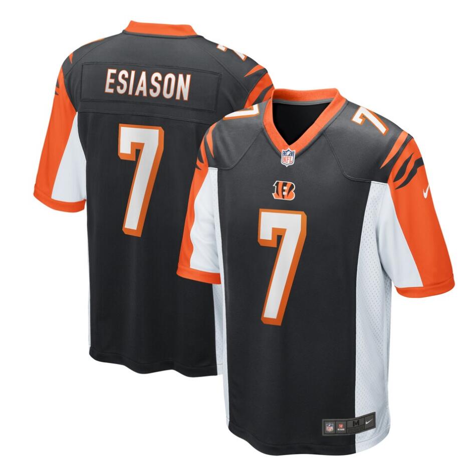 Men's Cincinnati Bengals Retired Player #7 Boomer Esiason Nike Black Game Jersey