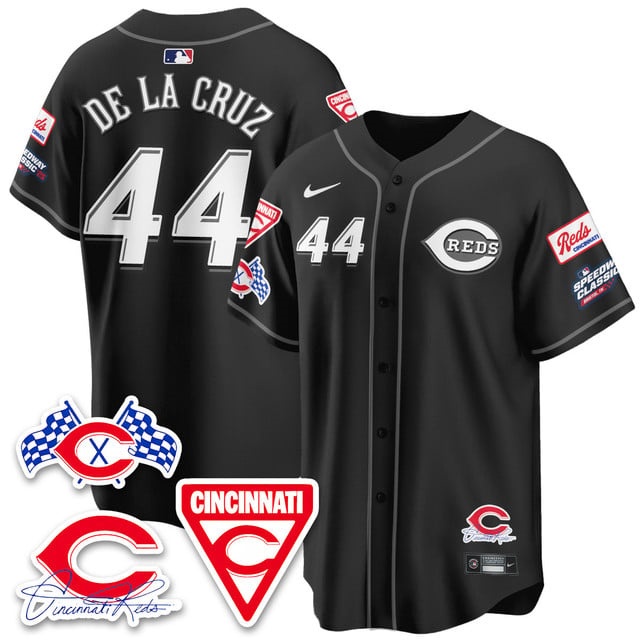 Men's Cincinnati Reds 2025 Speedway Limited Jersey V1 - All Stitched Elly De La Cruz   - 44