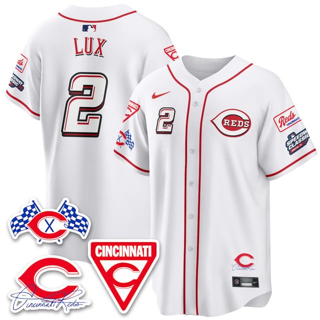Men's Cincinnati Reds 2025 Speedway Limited Jersey V1 - All Stitched Gavin Lux  2