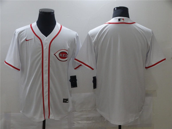 Men's Cincinnati Reds Blank Nike White Home Flex Base Team Jerseys