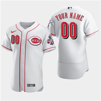 Men's Cincinnati Reds Custom Nike Flexbase White Jersey