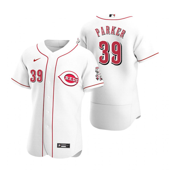 Men's Cincinnati Reds Retired Player #39 Dave Parker Nike White Home Flex Base Player Jersey