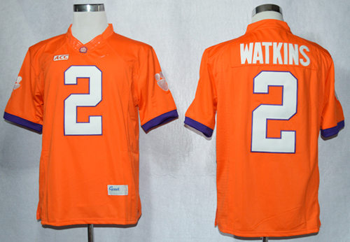 Men's Clemson Tigers #2 Sammy Watkins College Football Limited Jerseys-Orange