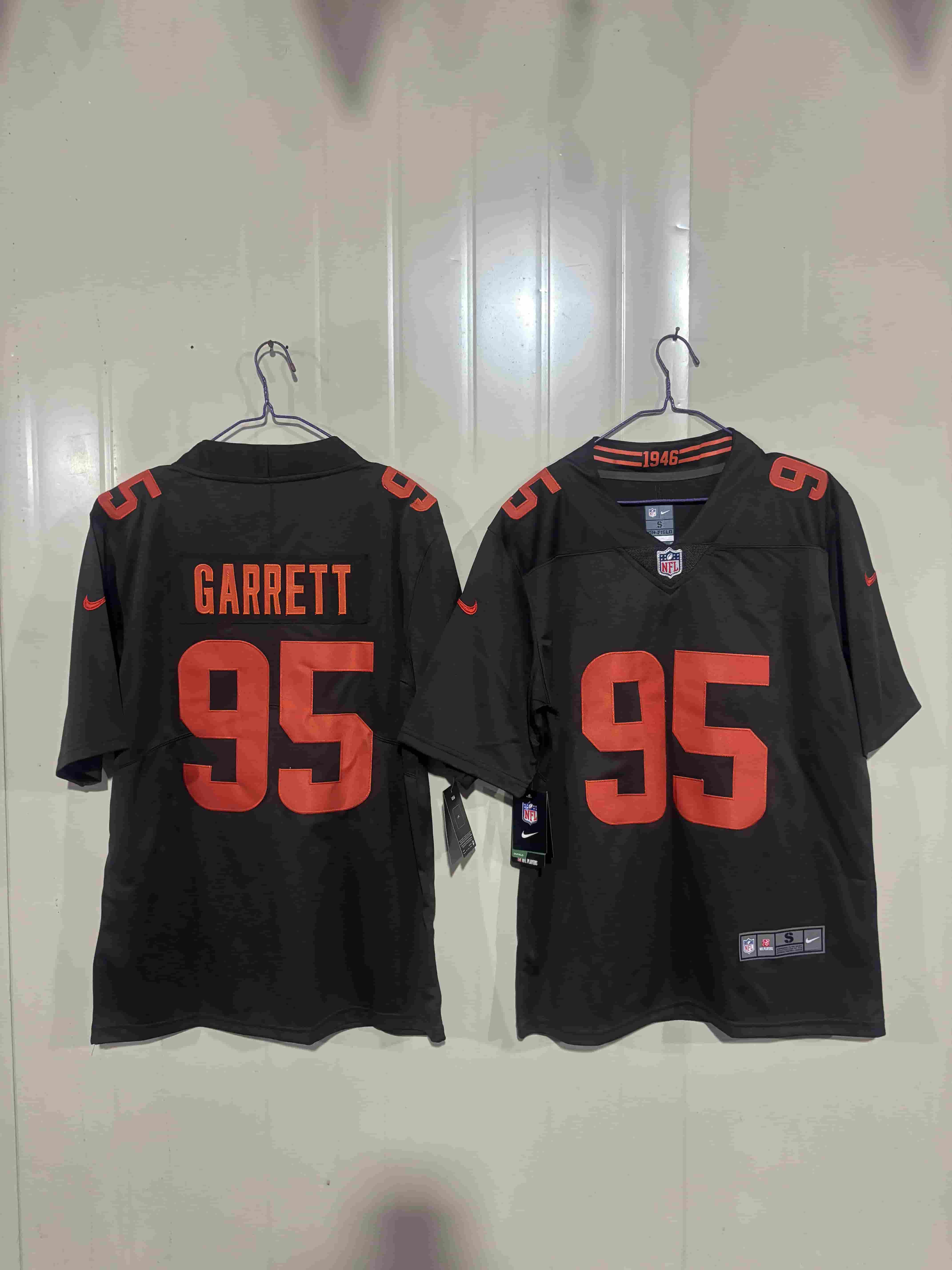 Men's Cleveland Browns   95 GARRETT  Football jersey