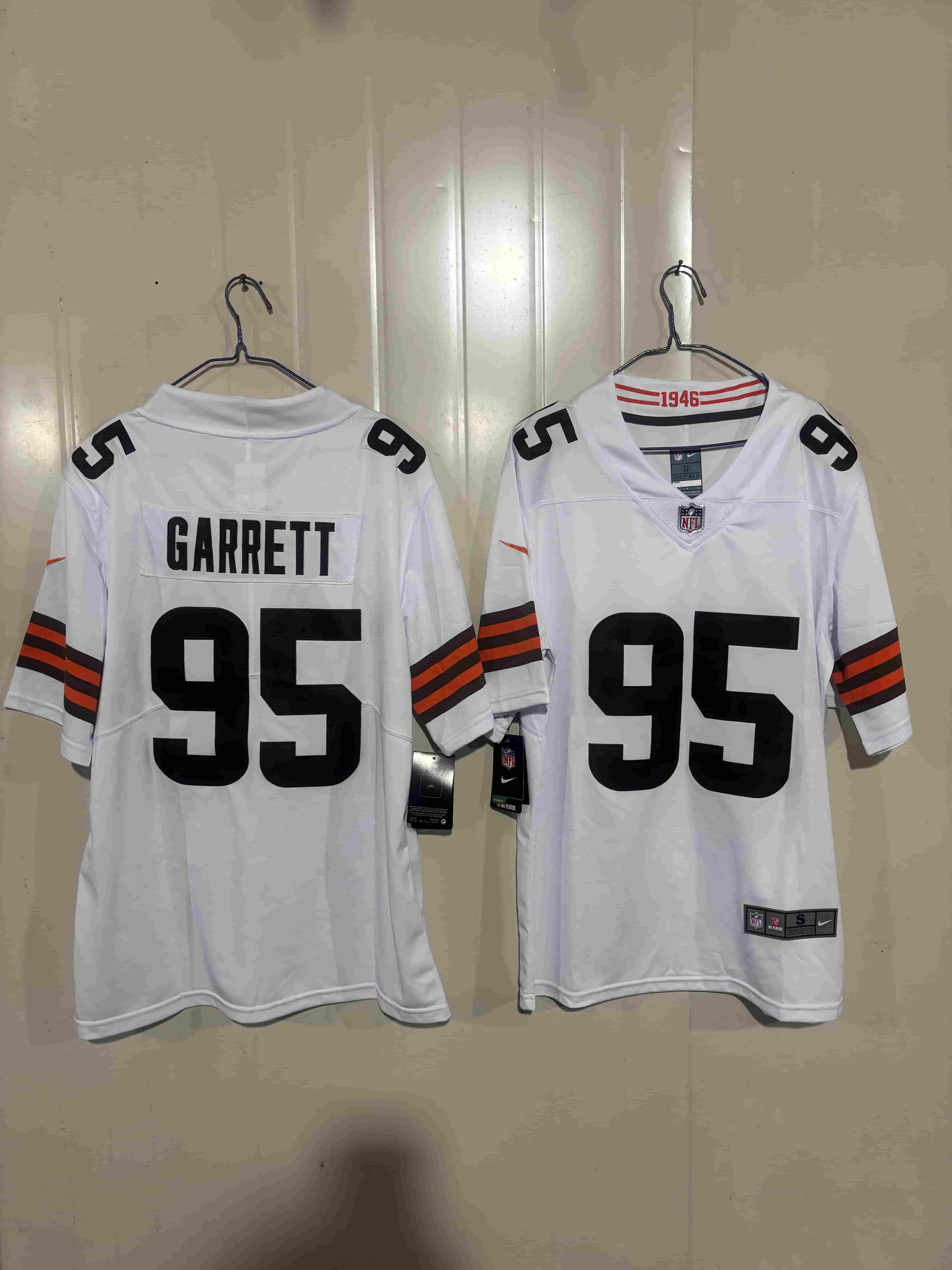 Men's Cleveland Browns   95 GARRETT Football jersey