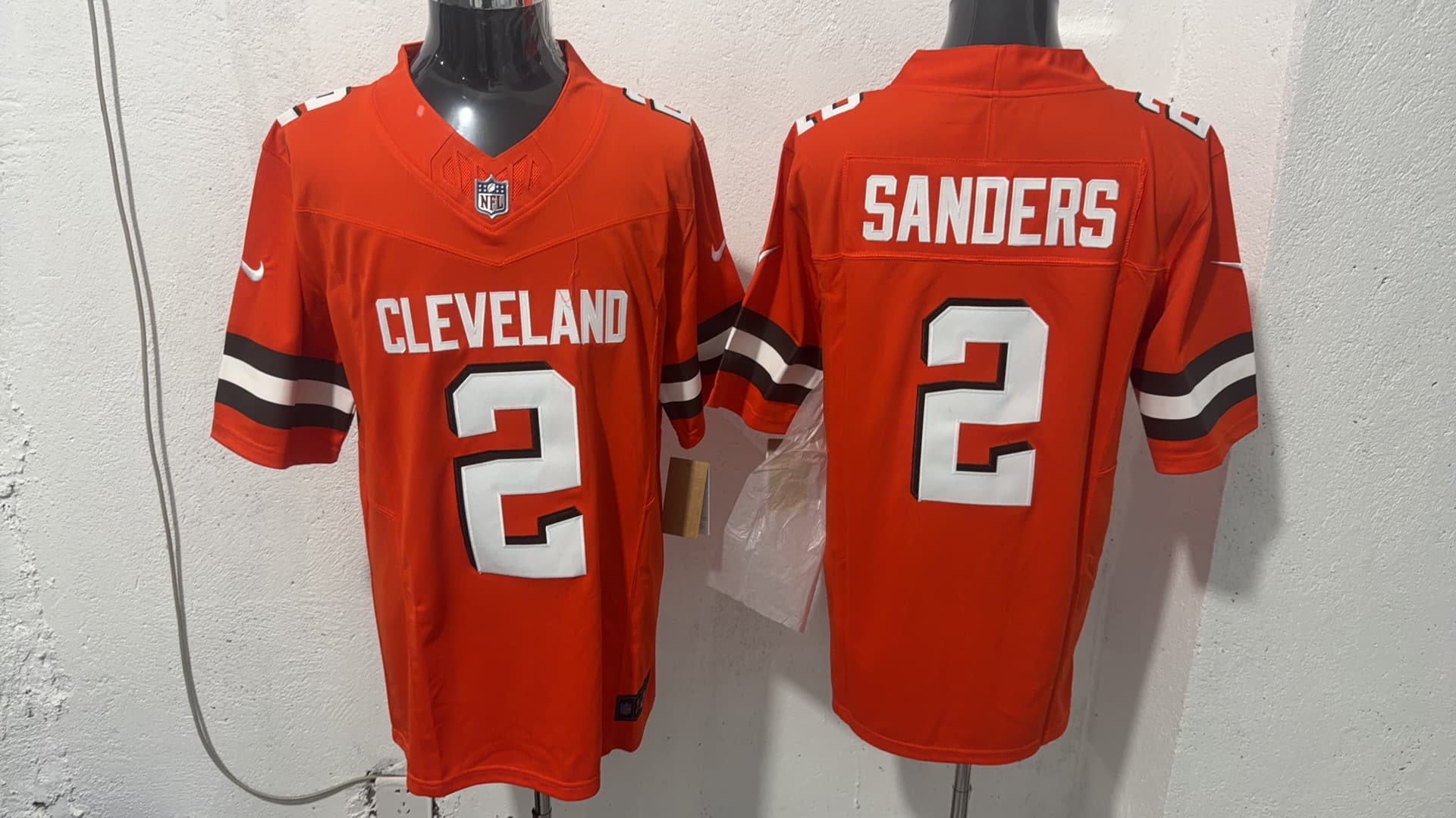 Men's Cleveland Browns  2 SANDERS  Football jersey
