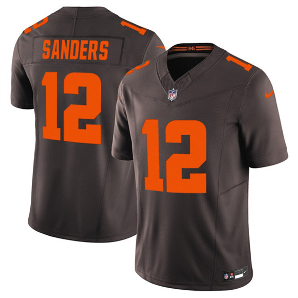 Men's Cleveland Browns #12 Shedeur Sanders Brown 2025 F.U.S.E. Alpha Dawg Limited Football Stitched Jersey