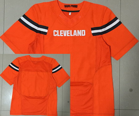 Men's Cleveland Browns Blank 2015 Orange Nike Elite Jersey