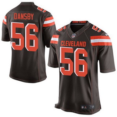 Men's Cleveland Browns Brown #56 Karlos Dansby Brown Team Color 2015 NFL Nike Elite Jersey