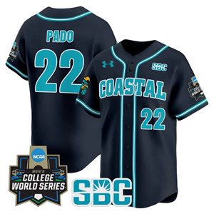 Men's Coastal Carolina Chanticleers 2025 World Series Vapor Premier Limited Jersey - All Stitched Blagen Pado22