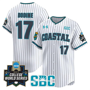 Men's Coastal Carolina Chanticleers 2025 World Series Vapor Premier Limited Jersey - All Stitched Caden Bodine   17