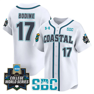 Men's Coastal Carolina Chanticleers 2025 World Series Vapor Premier Limited Jersey - All Stitched Caden Bodine 17