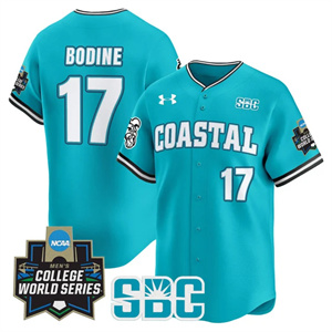 Men's Coastal Carolina Chanticleers 2025 World Series Vapor Premier Limited Jersey - All Stitched Caden Bodine