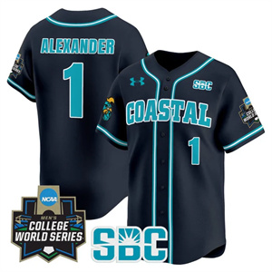 Men's Coastal Carolina Chanticleers 2025 World Series Vapor Premier Limited Jersey - All Stitched Sebastian Alexander1