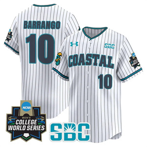 Men's Coastal Carolina Chanticleers 2025 World Series Vapor Premier Limited Jersey - All Stitched Ty Barrango   10