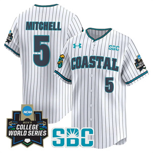 Men's Coastal Carolina Chanticleers 2025 World Series Vapor Premier Limited Jersey - All Stitched Walker Mitchell   5