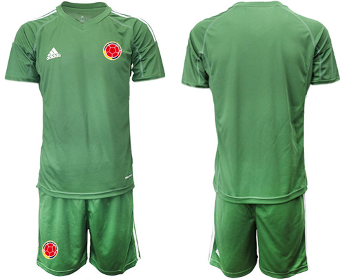 Men's Colombia Green goalkeeper Jersey