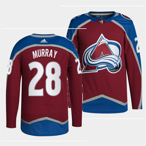 Men's Colorado Avalanche #28 Ryan Murray Burgundy Home Primegreen Player Jersey Stitched