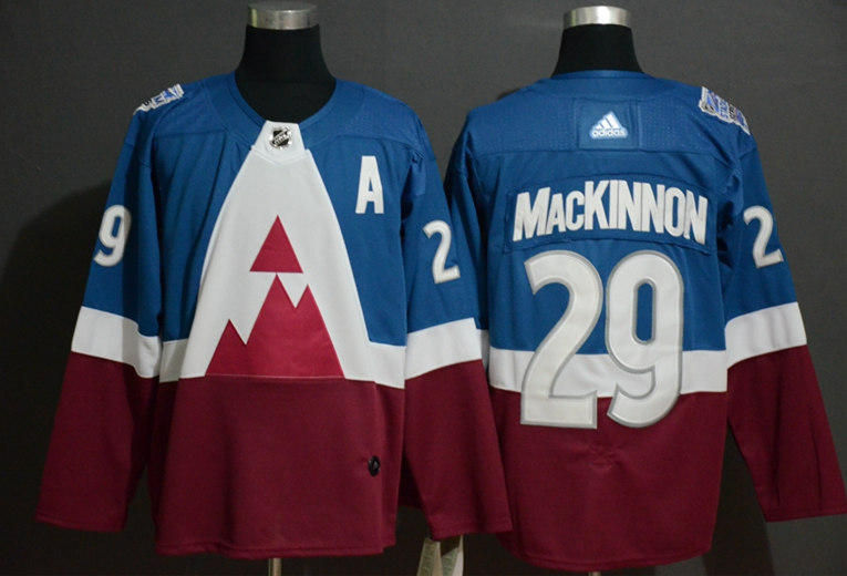 Men's Colorado Avalanche #29 Nathan MacKinnon adidas 2020 NHL Stadium Series Jersey Stitched