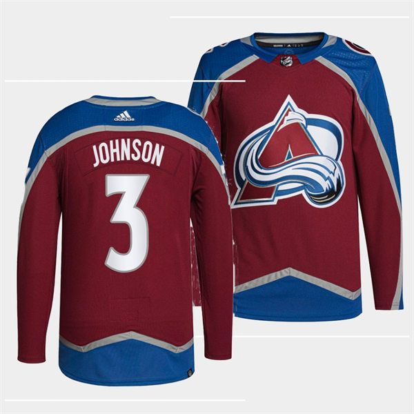 Men's Colorado Avalanche #3 Jack Johnson Burgundy Home Primegreen Player Jersey Stitched