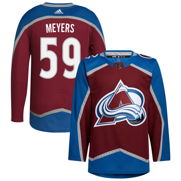 Men's Colorado Avalanche #59 Ben Meyers Burgundy Home Primegreen Player Jersey Stitched