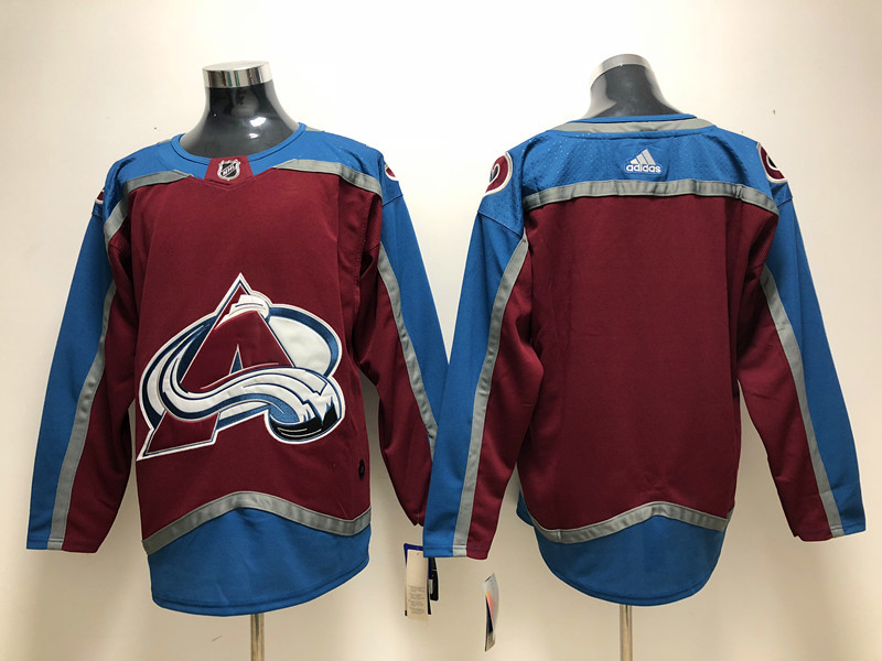 Men's Colorado Avalanche Blank adidas Home Maroon Team Jersey Stitched