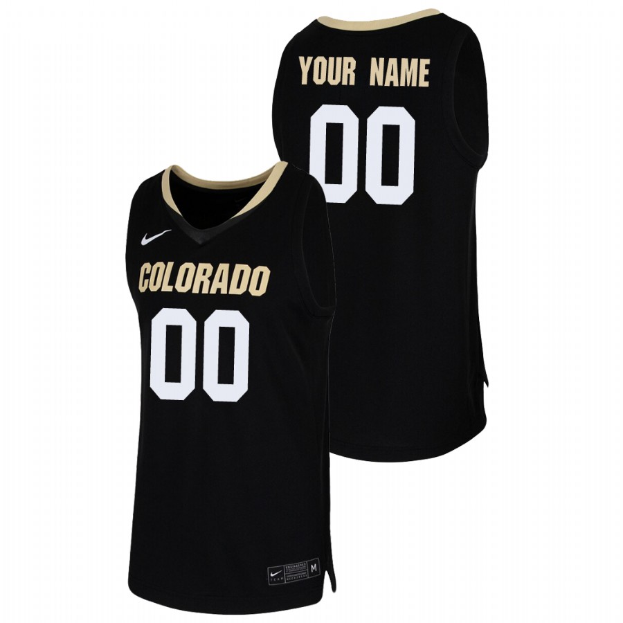 Men's Colorado Buffaloes Custom 2019-20 College Basketball Jersey Black