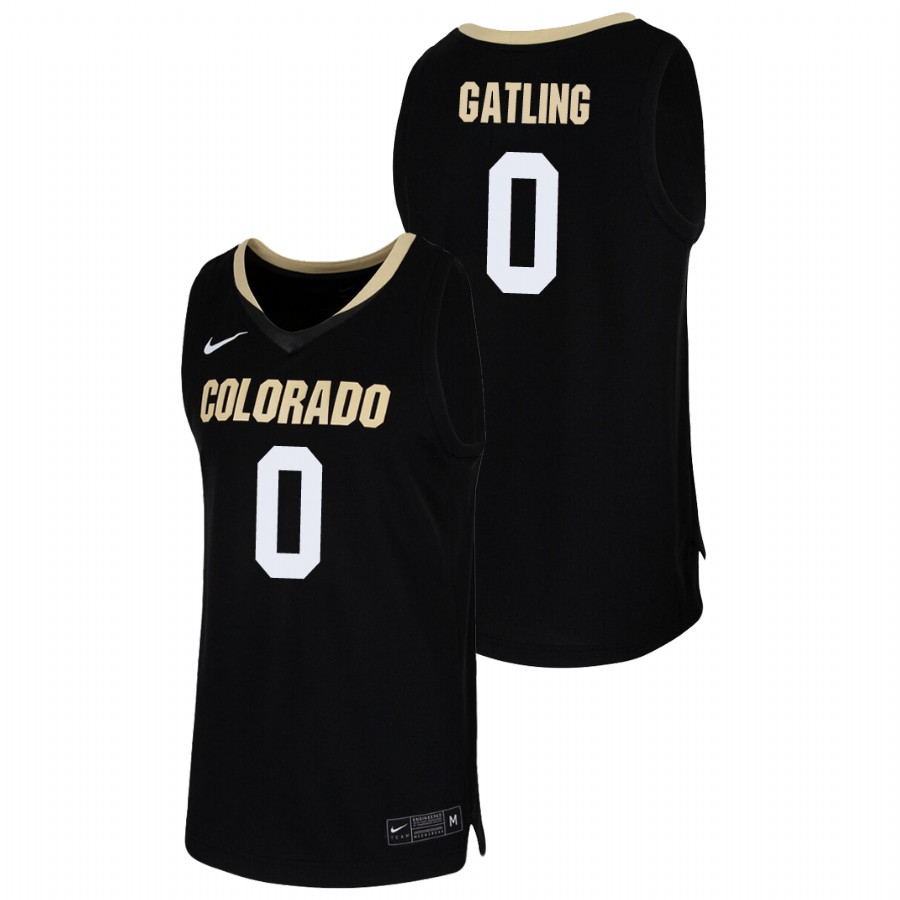 Men's Colorado Buffaloes Shane Gatling 2019-20 College Basketball Jersey Black