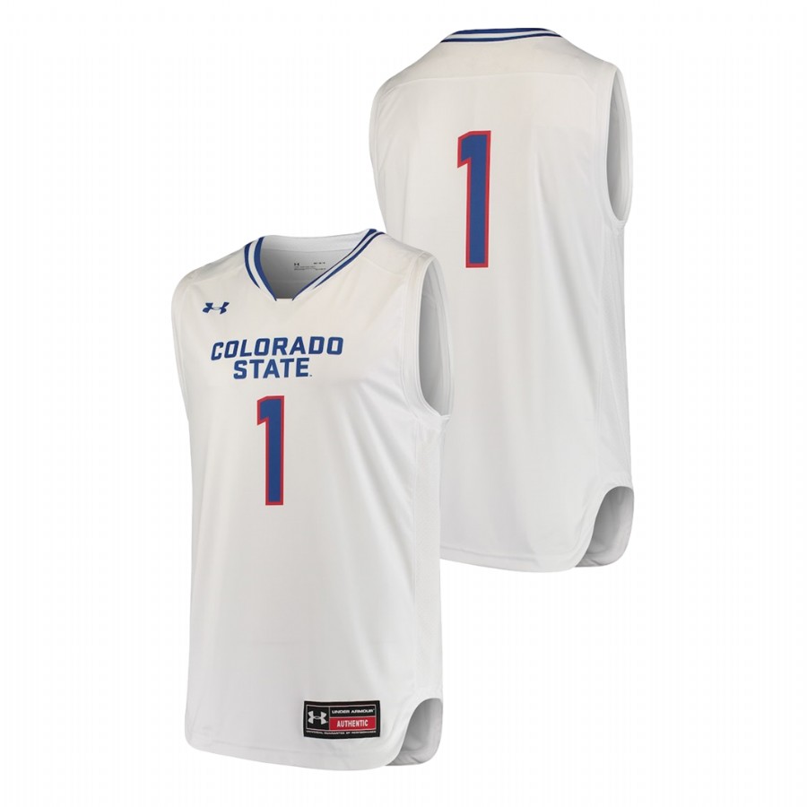 Men's Colorado State Rams White Under Armour CSU Pride College Basketball Jersey