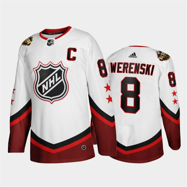 Men's Columbus Blue Jackets #8 Zach Werenski White 2022 NHL All-Star Eastern Jersey Stitched