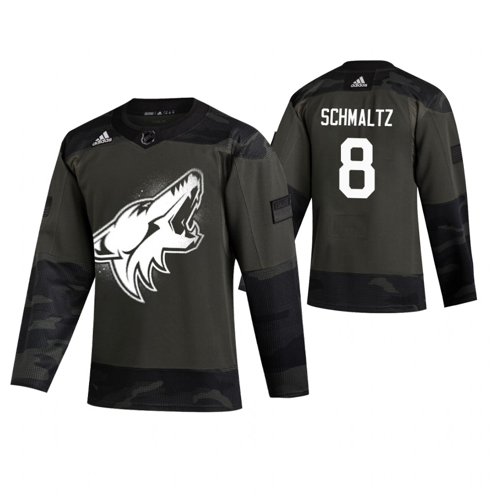 Men's Coyotes #8 Nick Schmaltz Authentic 2019 Veterans Day Jersey Camo