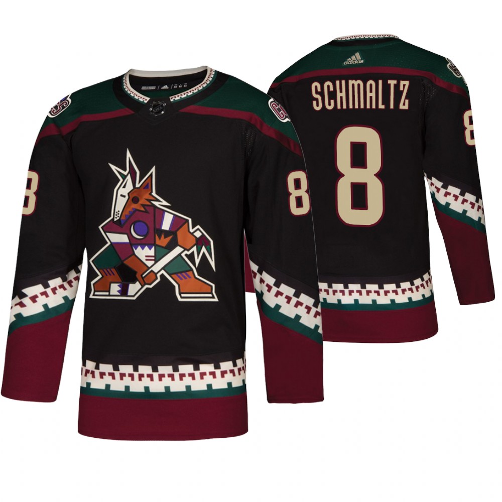 Men's Coyotes #8 Nick Schmaltz Throwback Alternate Jersey Black