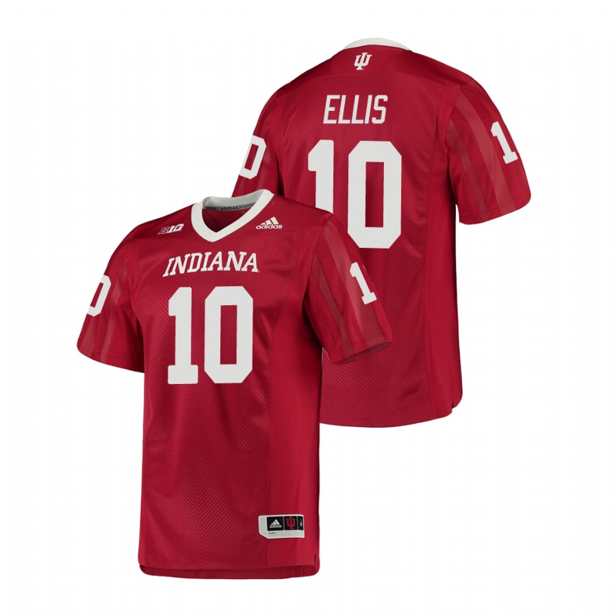 Men's Crimson Indiana Hoosiers David Ellis College Football Game Jersey