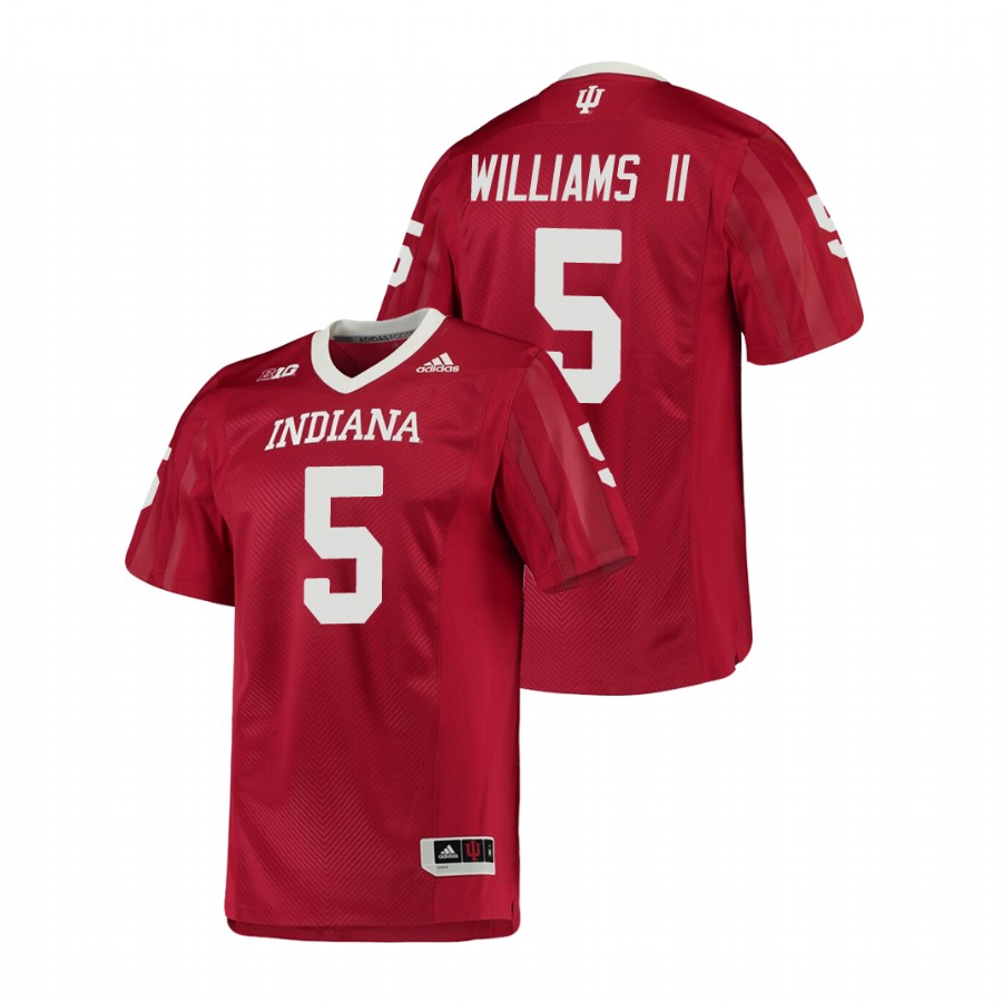 Men's Crimson Indiana Hoosiers Dexter Williams II College Football Game Jersey
