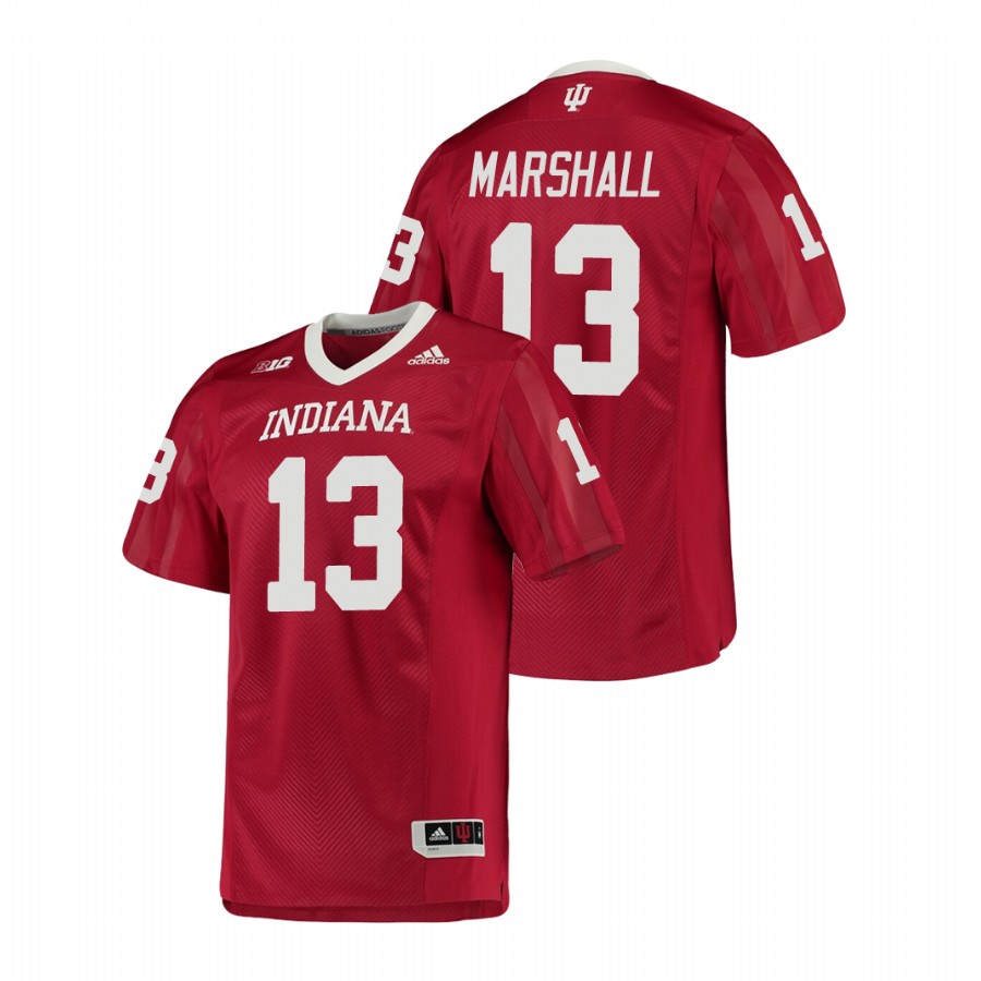 Men's Crimson Indiana Hoosiers Miles Marshall College Football Game Jersey