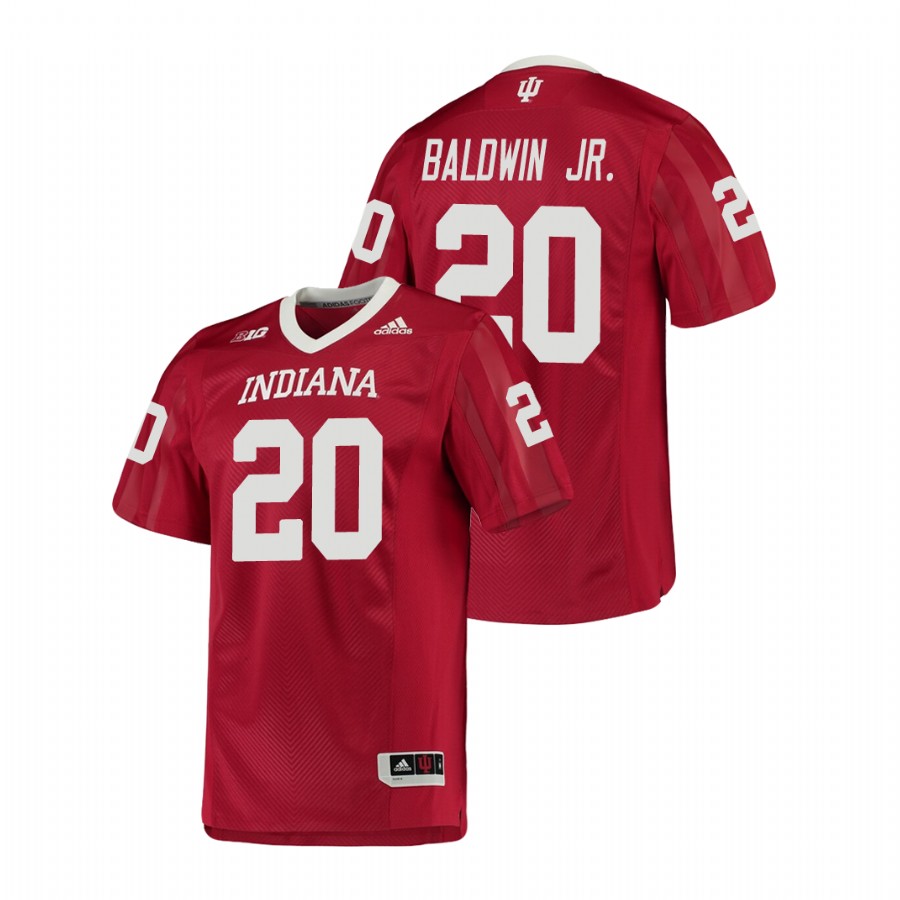 Men's Crimson Indiana Hoosiers Tim Baldwin Jr. College Football Game Jersey