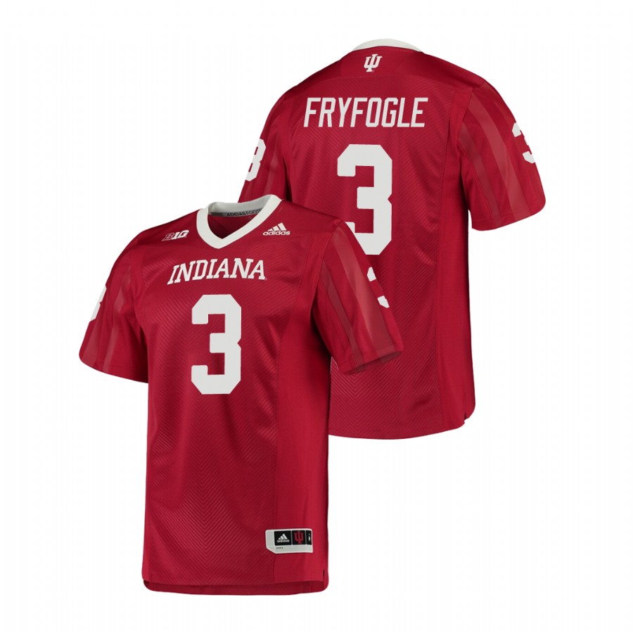 Men's Crimson Indiana Hoosiers Ty Fryfogle College Football Game Jersey