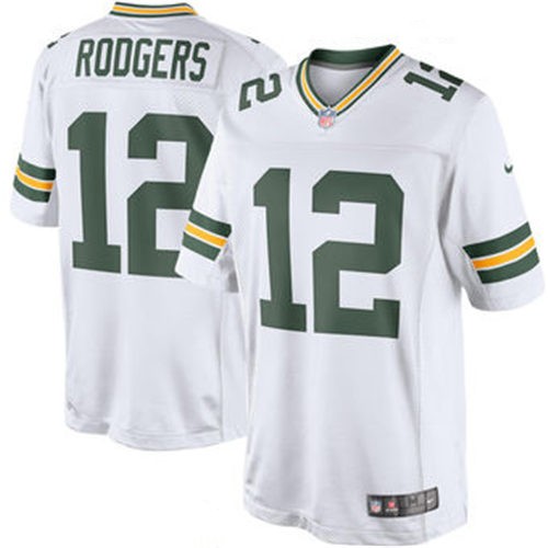 Men's Custom Green Bay Packers Nike White Color Rush Limted Adults Personal Football Jersey