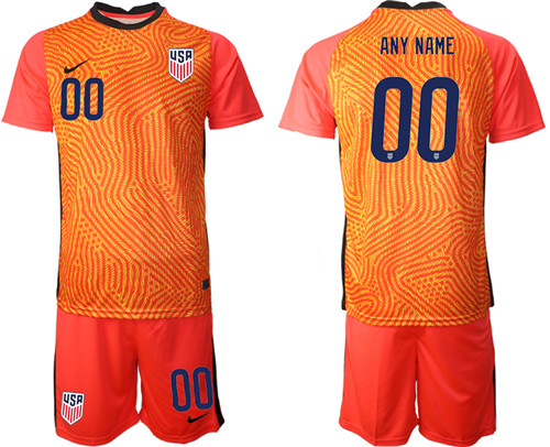 Men's Custom USA Red Soccer Jersey