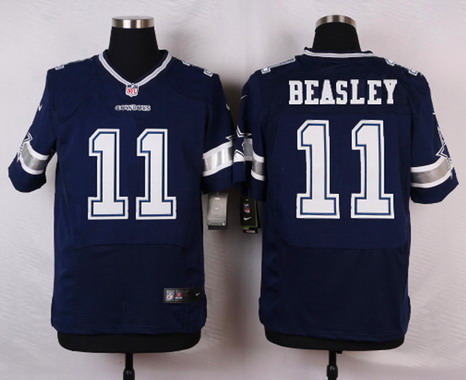 Men's Dallas Cowboys #11 Cole Beasley Nike Elite Home Blue Stitched Jersey