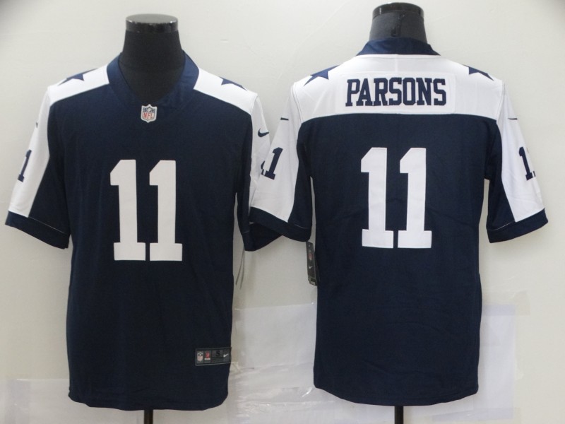 Men's Dallas Cowboys #11 Micah Parsons Nike Navy Alternate Vapor Limited Stitched Jersey
