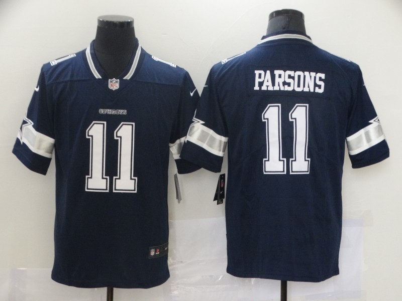 Men's Dallas Cowboys #11 Micah Parsons Nike Navy Team Color Untouchable Limited Stitched Jersey