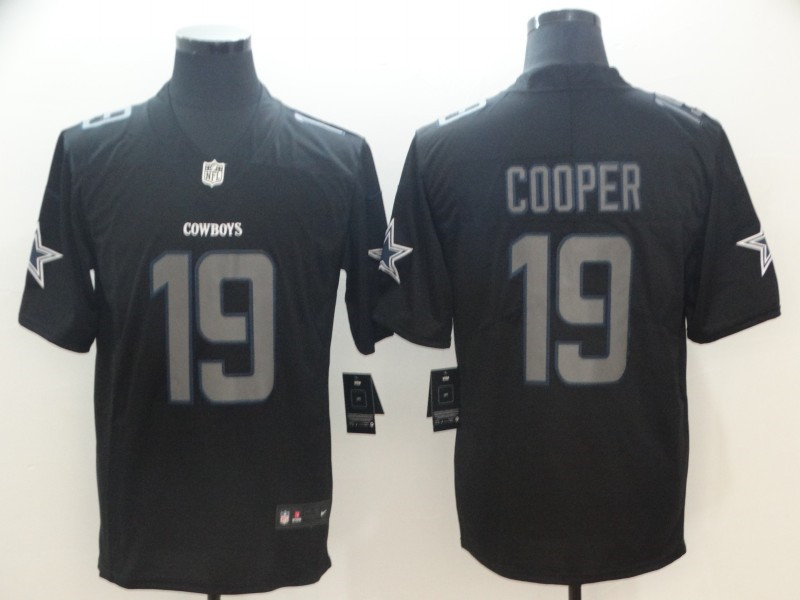 Men's Dallas Cowboys #19 Amari Cooper Nike Fashion Impact Black Limited Stitched Jersey