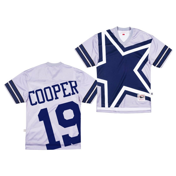 Men's Dallas Cowboys #19 Amari Cooper Nike Gray Big Face Football Jersey