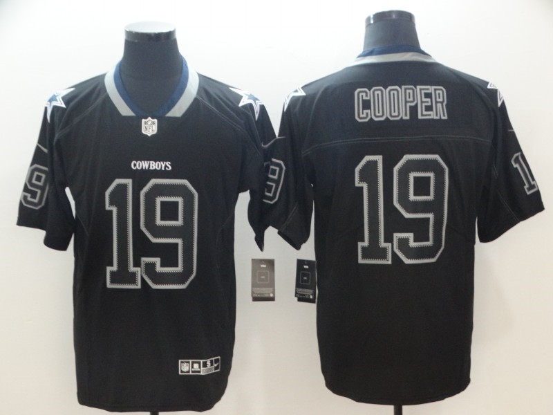 Men's Dallas Cowboys #19 Amari Cooper Nike Lights Out Black Limited Stitched Jersey