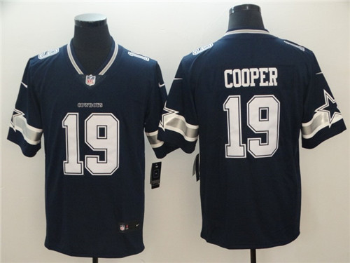 Men's Dallas Cowboys #19 Amari Cooper Nike Navy Team Color Untouchable Limited Stitched Jersey