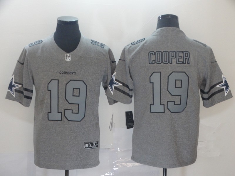 Men's Dallas Cowboys #19 Amari Cooper Nike Silver Inverted Legend Stitched Jersey