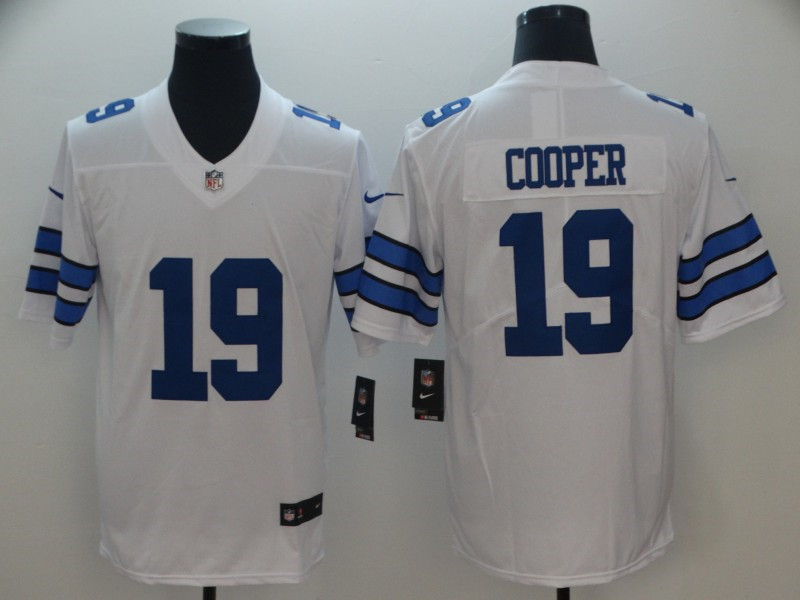 Men's Dallas Cowboys #19 Amari Cooper Nike White Vapor Untouchable Limited Stitched Jersey